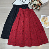 显瘦气质压褶百搭半身裙YS2 可可 26年早春松紧腰时尚 t536