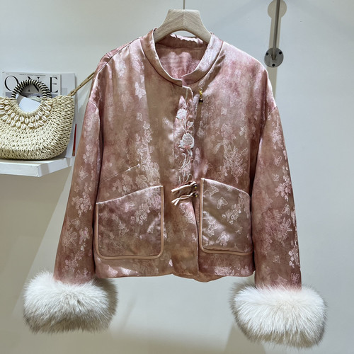 Cecil外套羽绒服(配真狐狸毛领可拆卸)(含50白鸭绒)TD-1213