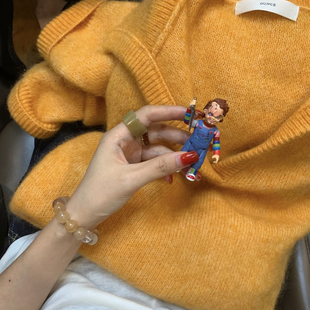 YS1 含33羊毛 2508 保暖毛衣 Cecil系上身绝美加厚宽松长袖