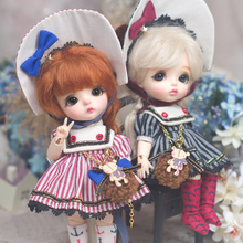 BJD娃衣1/8分6分BJD尺寸Lati衣服SD娃娃洋服AMORS新品校服水手熊