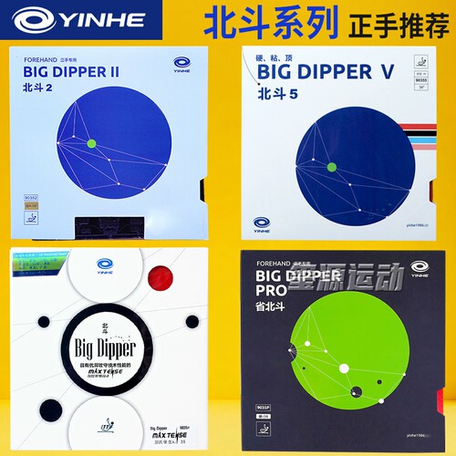 银河北斗2乒乓球拍胶皮北斗5粘性省套乒乓套胶专业级内能正手反胶 - 封面