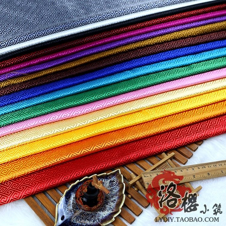 织锦缎长城格布料仿古中国风旗袍布料古装汉服服装织锦缎回纹面料,居家布艺,海绵垫/布料/面料/手工diy,淘宝优惠券,粉丝福利购,淘宝优惠卷