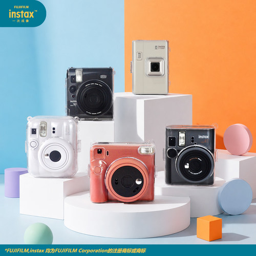 富士一次成像正品原装立拍立得instax mini13/41/99/mini Liplay+/SQUARE2专用透明保护壳 立拍立得保护壳