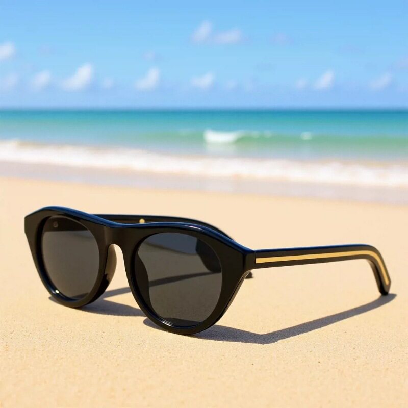 出口单跨镜优秀设计师欧美墨镜女复古太阳镜洋气男士椭圆眼镜 B15