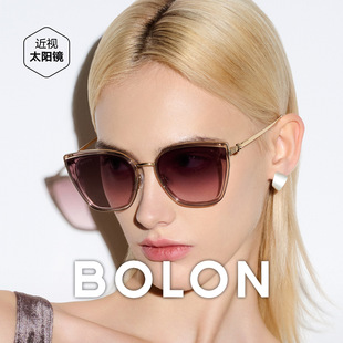 BOLON暴龙眼镜个性潮流猫眼款显脸小墨镜防晒百搭太阳镜女BL6109