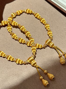 S925中古丝绒葫芦手链轻奢气质