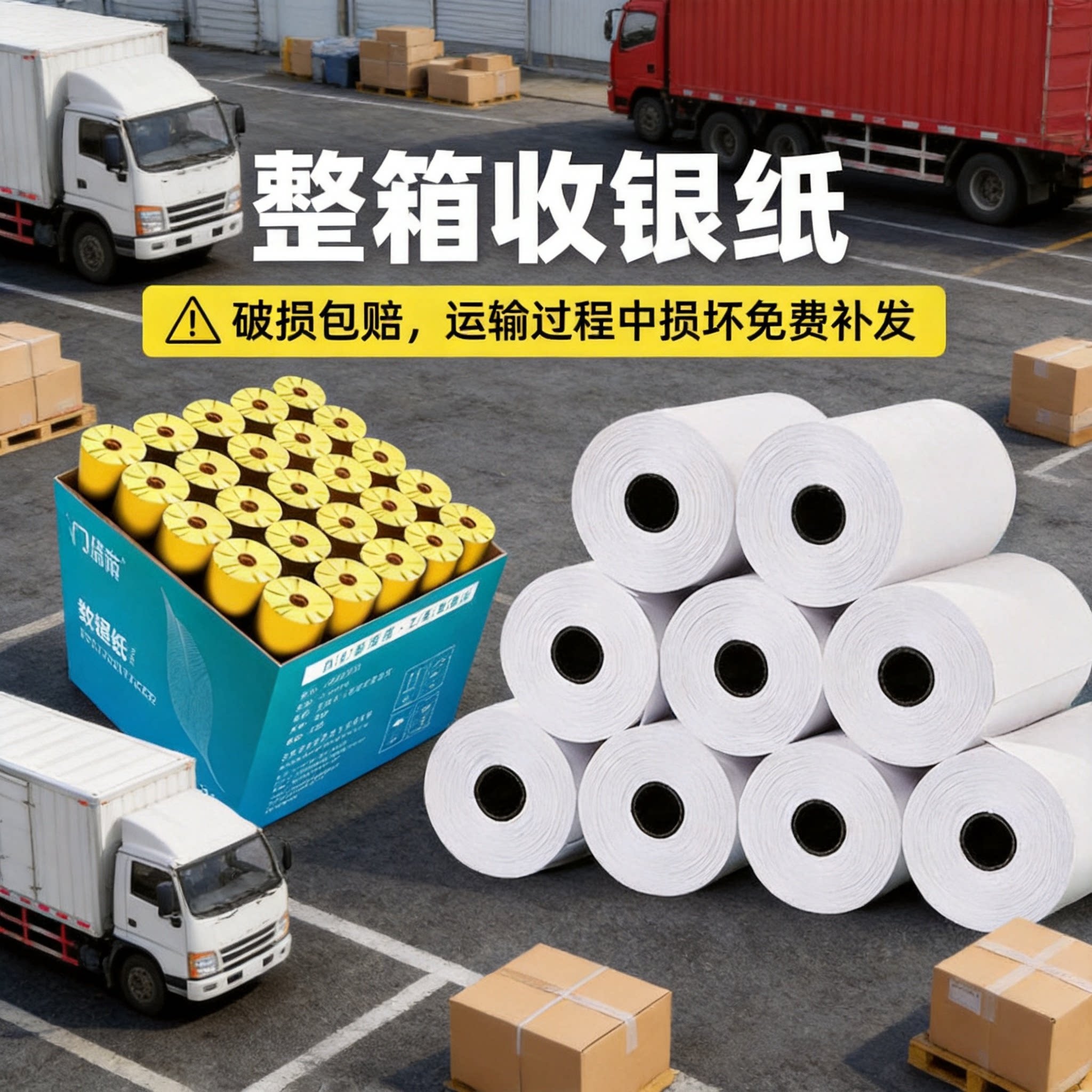 有管芯热敏收银纸 57x50 80x80 超市外卖小票纸 通用收银机打印纸