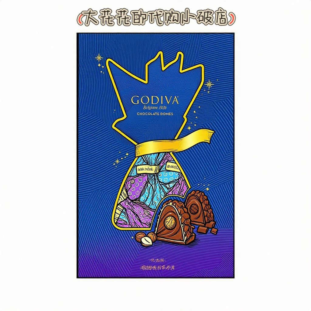 山姆代购歌帝梵臻萃巧克力制品精选装280g果仁夹心黑巧送礼巧克力
