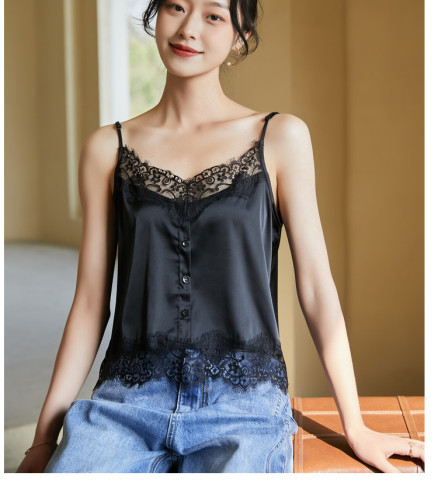 冰丝吊带背心女夏