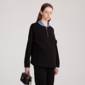 孕妇职业装 卫衣上衣宽松 春装 冬装 上衣加绒打底内搭上班通勤孕妇装