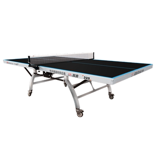 旗舰店双鱼牌325乒乓球桌黑色面板球台折叠式室内25mm比赛级案子