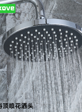 顶喷增压花洒ABS淋浴喷头器洗澡不锈钢大面板淋雨沐浴10寸6小卫浴