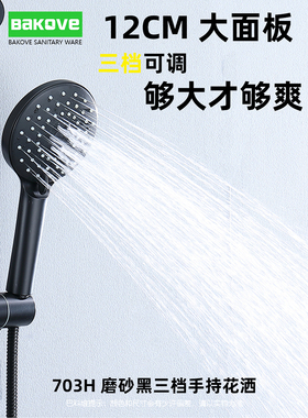 家用减压不增压花洒无刺痛感浴室热水器单手持喷头淋浴洗澡莲蓬头