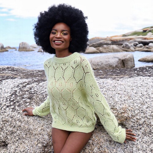 【英文解】 0143-Bumblebee Sweatshirt（非成品）英文编织说明