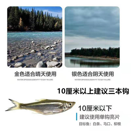 路亚瓜子旋转亮片飞旋式噪音饵假饵溪流马口钓翘嘴鲈鱼微物小白条