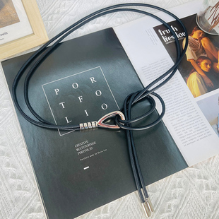 百搭长款 饰女配饰连衣裙大衣外套收腰时尚 皮带腰绳 腰带皮绳装 新款