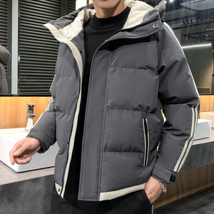 冬季棉服男连帽韩版宽松加厚棉服潮流青年冬季加厚外套上衣288p48图片