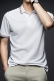 新款男士POLO衫纯色翻领T恤宽松短袖上衣T302P224色，男装T恤，星座1203