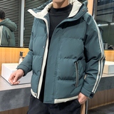 冬季棉服男连帽韩版宽松加厚棉服港风青年情侣加厚外套上衣288p48，男装棉衣，星座1203