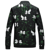 春秋男士花夹克衫加肥加大码修身帅气外套JK778P65，男装夹克，星座1203