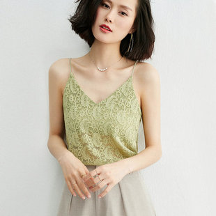 外搭小衫 V领蕾丝无袖 2020性感新款 春装 吊带女内搭 女装 洋气打底衫