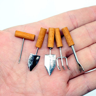 Dollhouse 迷你仿真 农作工具 微缩花园户外庭院场景园艺模型道具