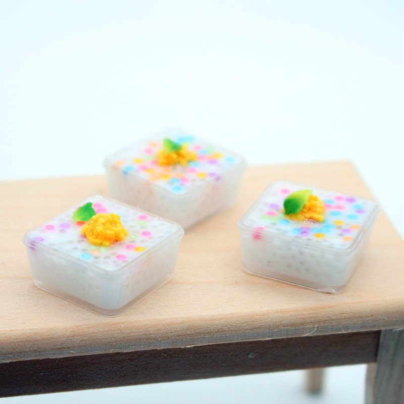 Dollhouse 娃娃屋 仿真微缩食玩 芒果西米露 食玩OB1厨房模型道具