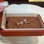 迷你号钉子 低调又高级 香槟金色贵气感通勤无痛隐形硅胶耳夹