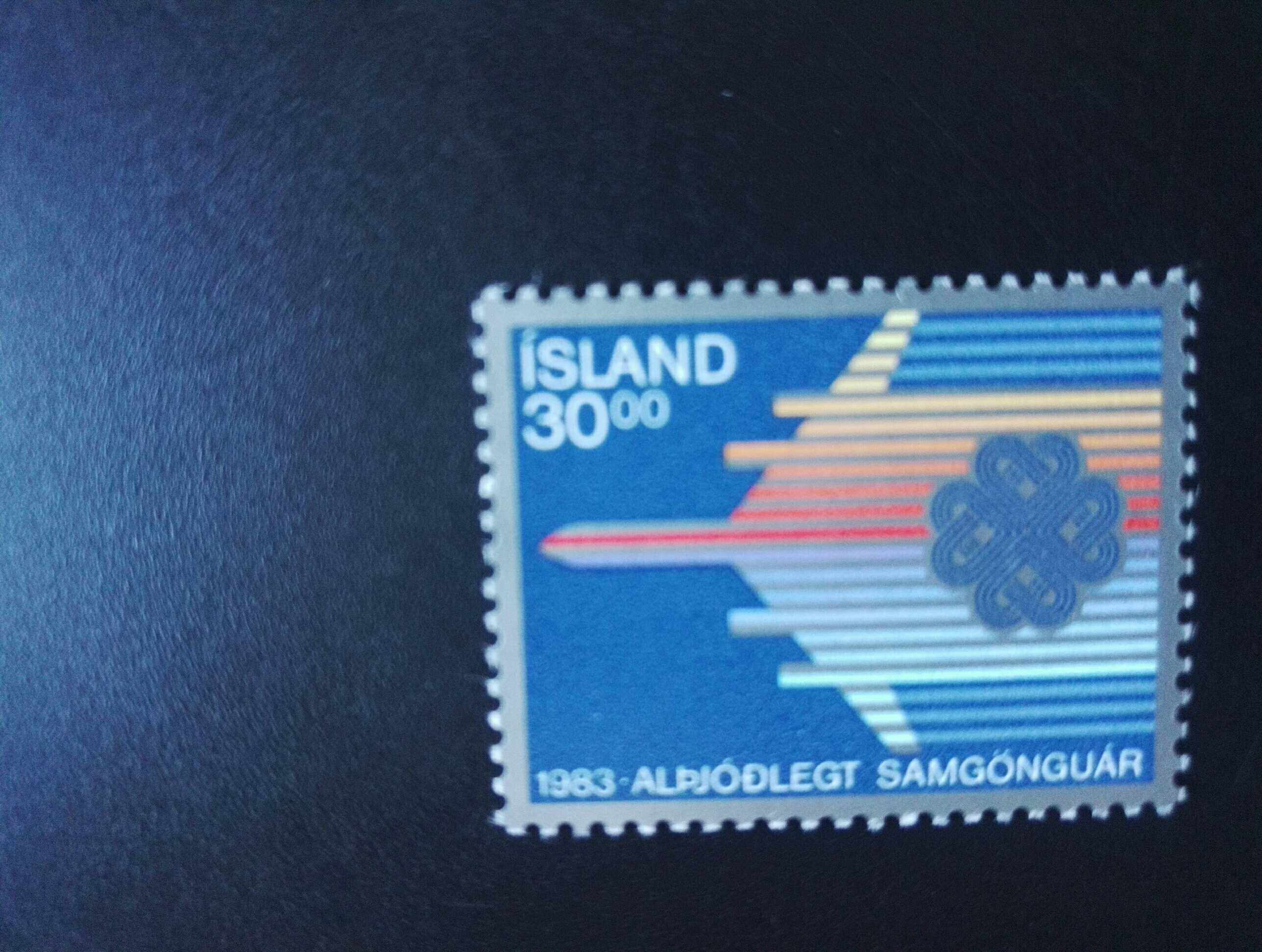 冰岛1983年国际通信年1全新