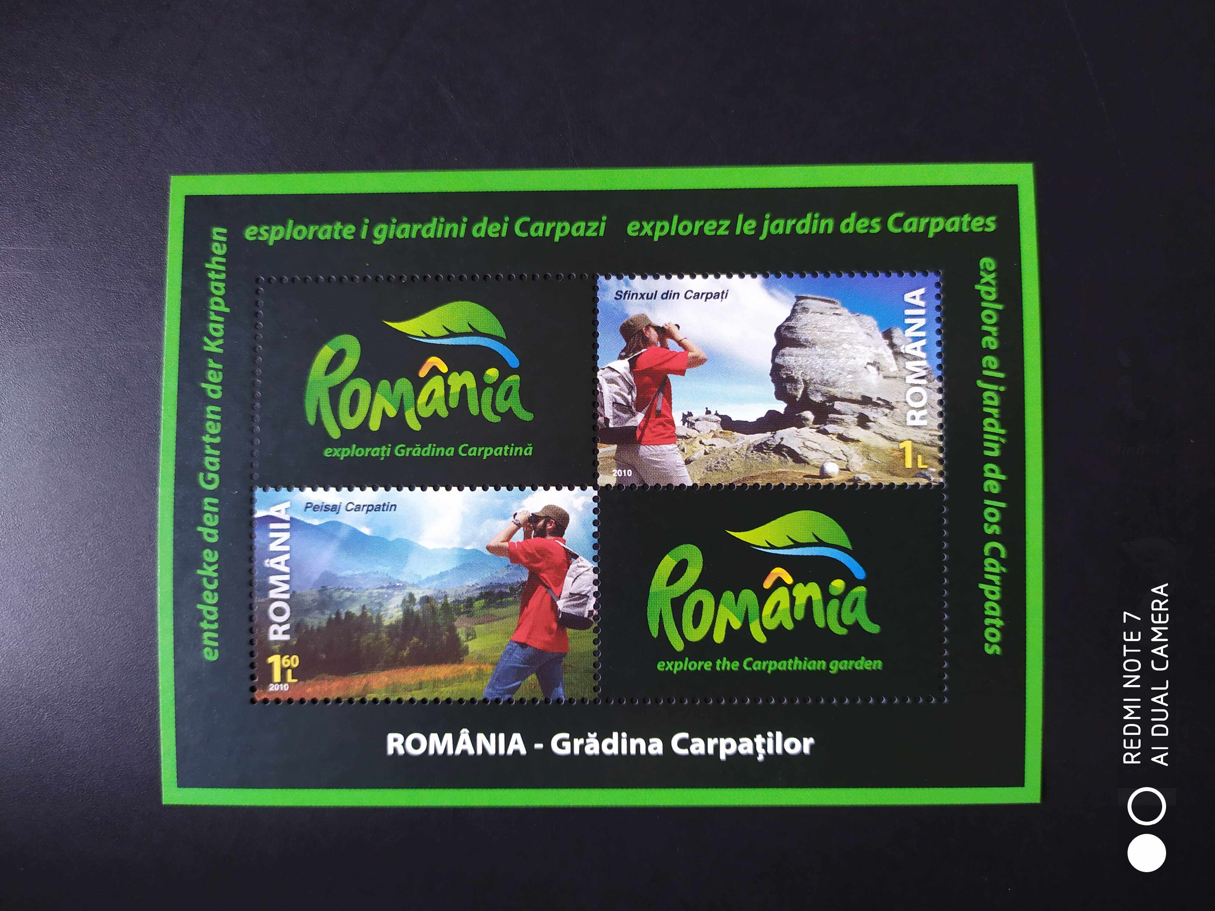 罗马尼亚2010年喀尔巴阡花园邮票小全张1全新