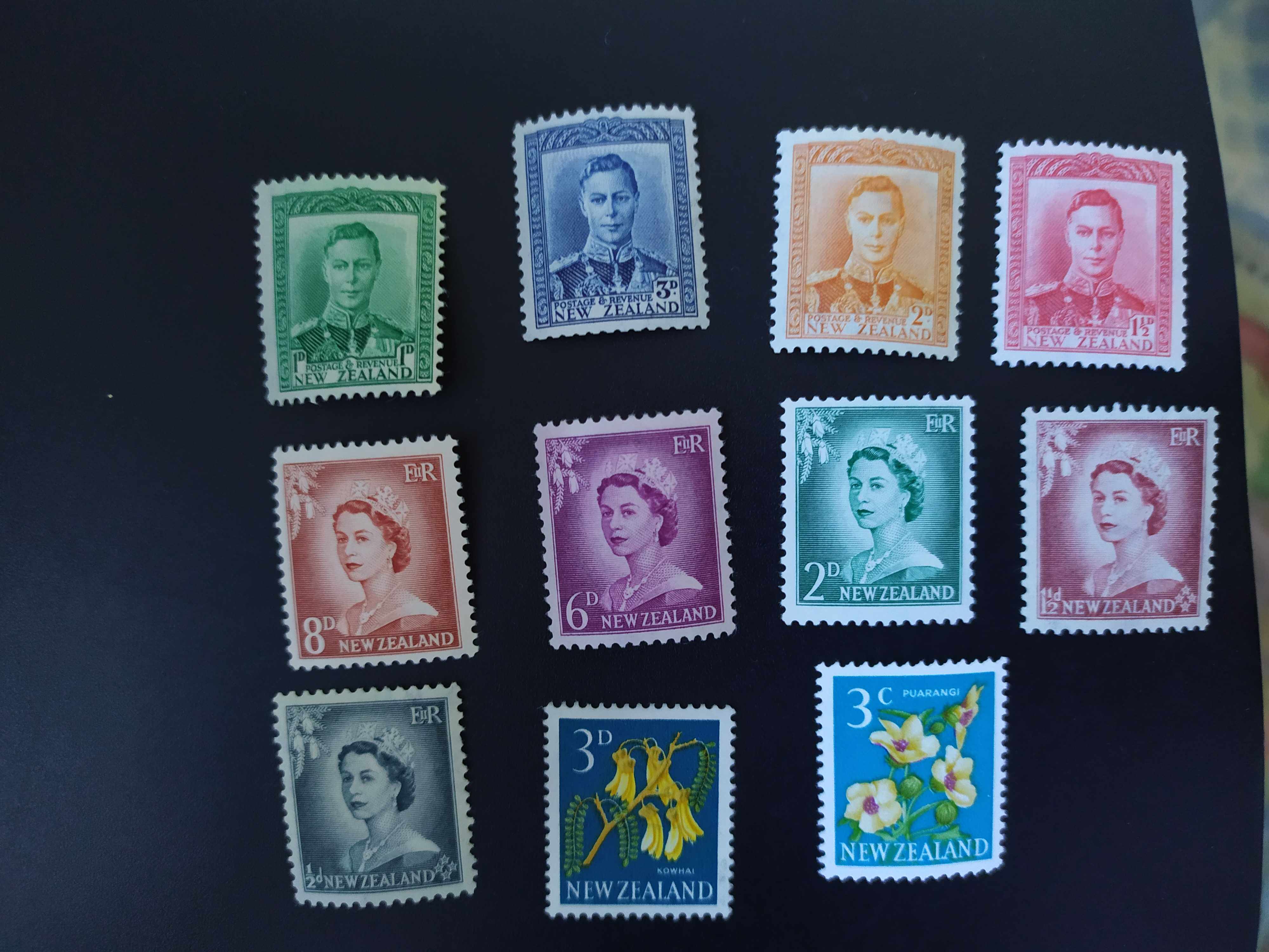 新西兰国王夫妇花卉邮票11新