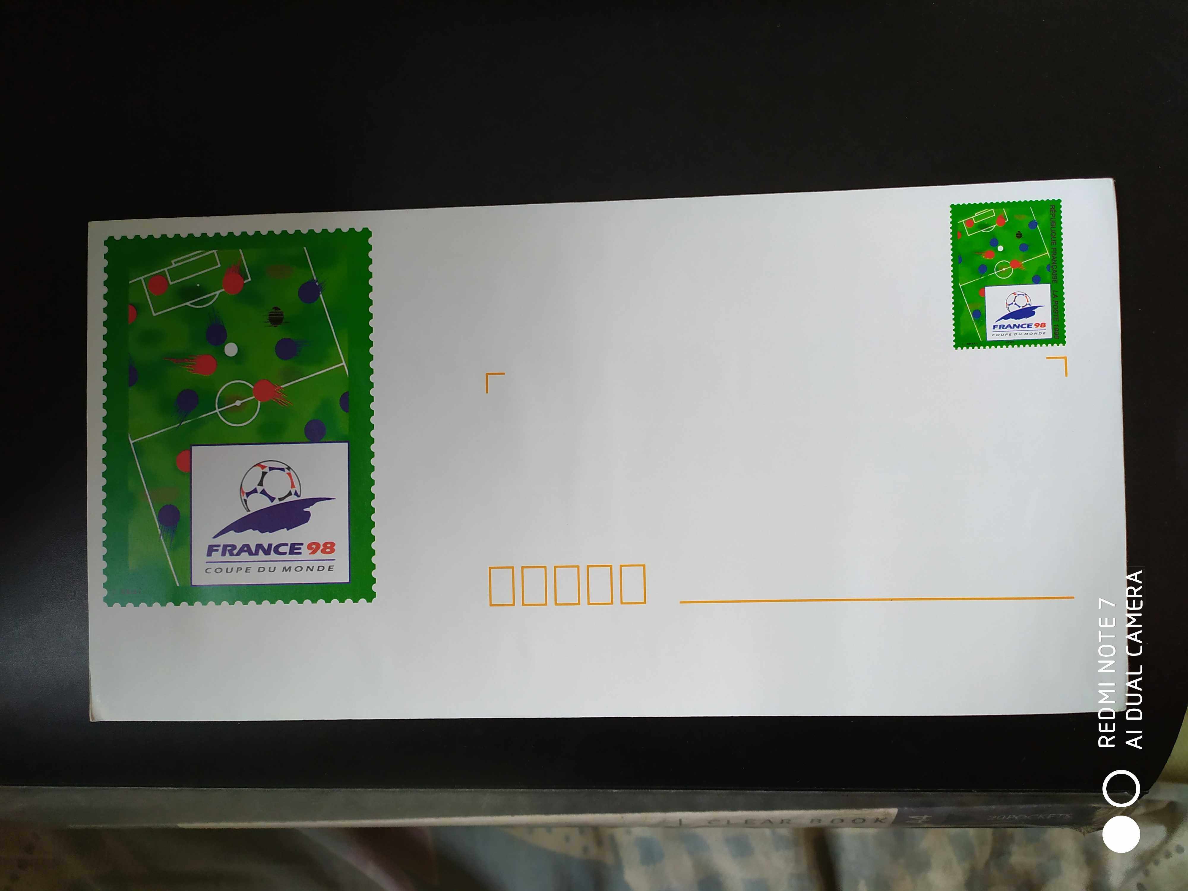 法国1998年足球世界杯邮票邮资封11新