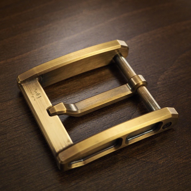 西风燧黄铜皮带扣西风3号扣d字扣手工diy