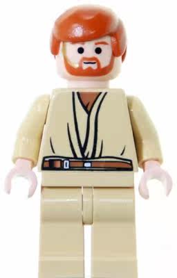 【迷妹】乐高Lego 星球大战 2007年绝版人仔 sw162 欧比旺 7661
