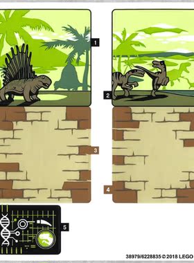 乐高Lego 原装贴纸 75930 侏罗纪世界 暴虐龙袭击洛克伍德庄园