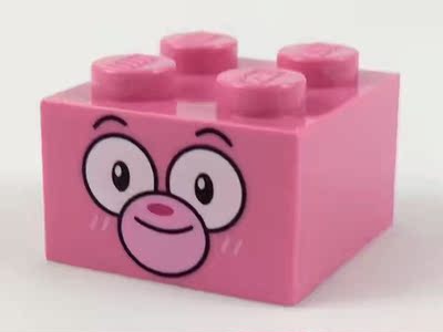 零配件深粉色乐高