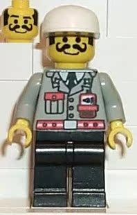 乐高Lego 城市系列 2000年绝版人仔 fire001 消防员