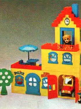 乐高Lego Fabuland 动物乐园系列 350 市政厅 含说明书 1979年