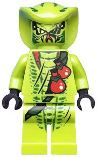 幻影忍者 全新 2012年9447 乐高Lego njo051绿蛇怪 Lasha 人仔