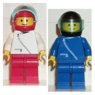 乐高Lego 城镇系列 经典城市 绝版人仔 zip023 024 赛车手