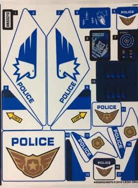 贴纸特警基地乐高