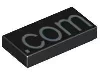 乐高Lego 稀有零配件 3069 1*2 光面板 .com字样印刷砖