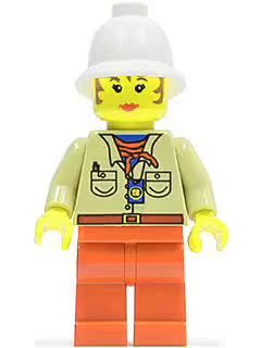 乐高Lego 冒险者系列 沙漠探险 绝版人仔 adv015 Miss Gail