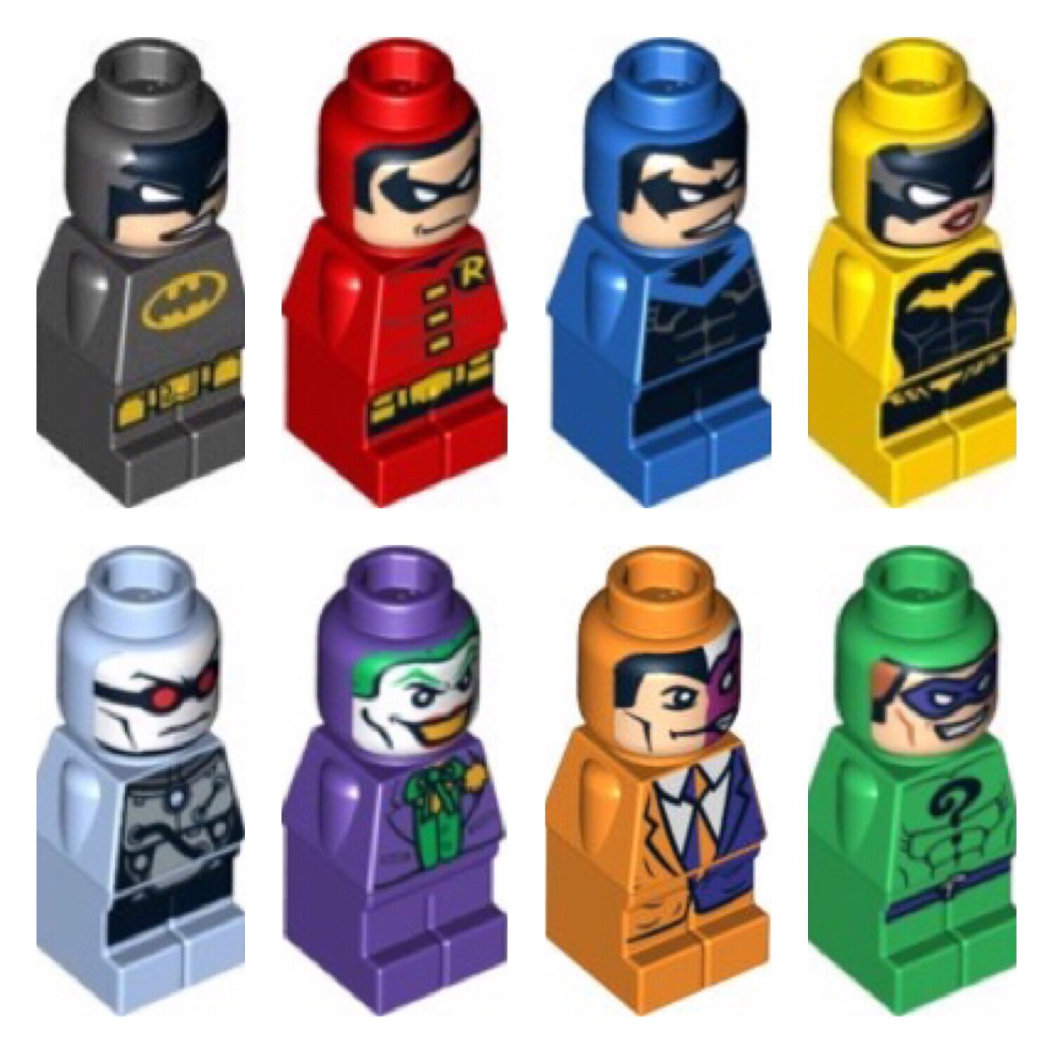 乐高lego 游戏棋子 稀有 蝙蝠侠小丑冷冻人罗宾 迷你人仔 85863pb