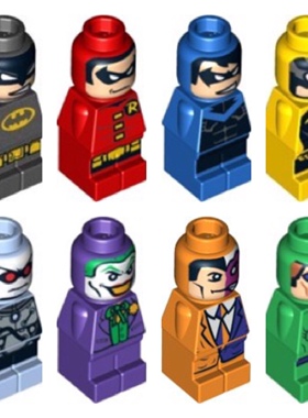 乐高Lego 游戏棋子 稀有 蝙蝠侠小丑冷冻人罗宾 迷你人仔 85863pb