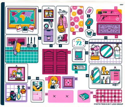 乐高贴纸好朋友益智玩具拼搭积木