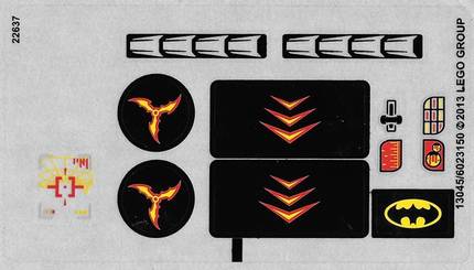 乐高LEGO 76000原装贴纸 超级英雄系列 蝙蝠侠大战冷冻人  益智