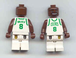 乐高Lego 绝版 NBA篮球弹簧腿人仔 nba040 8号球员 沃克 凯尔特人