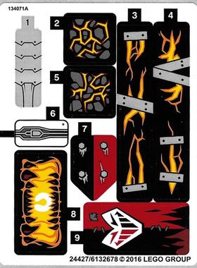 【迷妹】全新 乐高Lego 70316 原装贴纸 未来骑士团 杰斯托的邪恶