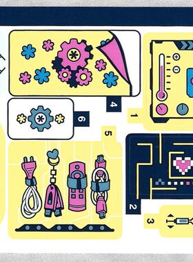 乐高Lego 好朋友系列 41329 原装贴纸 奥莉薇亚的豪华卧室